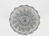 an image of a clear glass knob on a white background