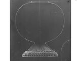an old black and white photo of a black and white drawing of a bowl