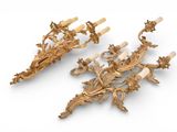 pair of gilet wall sconces in the style of louis xv