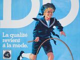 an advertisement for a magazine with a young boy riding a penny wheel