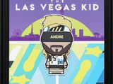 the las vegas kid poster with a man wearing a blindfold