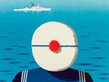 une image représentant une affiche sur laquelle figure un marin regardant au loin vers la mer