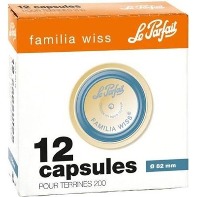 5526-1804 / Lot de 6 boîtes de 12 capsules en métal jaune pour bocaux  - Photo 1