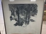 a picture of a black and white picture in a frame