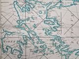 une vieille carte des îles Vierges britanniques