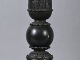 a lamp that is sitting on top of a table