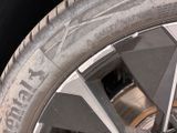 a close up of a tire on a vehicle