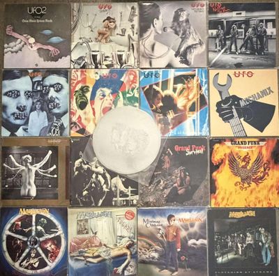 a picture of a collage of various album covers