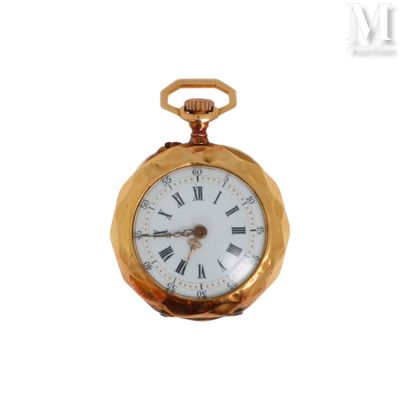 Montre de col Montre de col or rose et jaune 18k (750°/°°), … - Photo 1