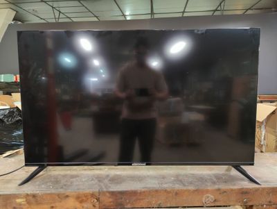 the large flat screen tv is on display in the warehouse