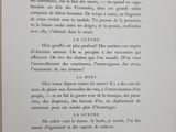 an open book with a black and white text on it
