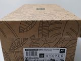 a box with a sticker on it sitting on a table