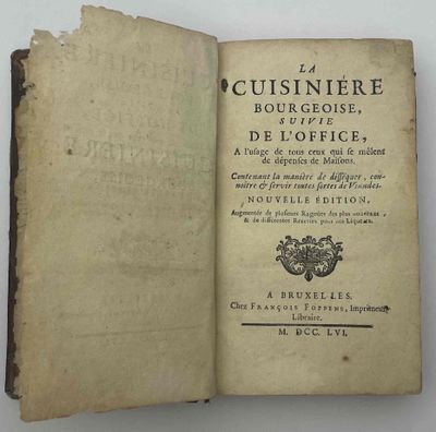 Joseph Menon (1700?-1771) LA Cuisiniere Bourgeoise,