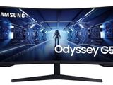 un écran incurvé Samsung portant l'inscription « Odyssey G5 »