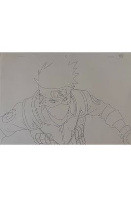 drawing of a man with a hat and a sword in his hand