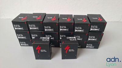 six boxes of lipstick are stacked on top of each other