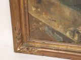 a picture of a painting on the wall of a room