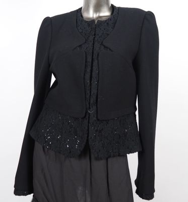 CLASS Roberto CAVALLII Veste de femme cintrée en laine noir …