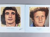 two pictures of a man with long hair and a man with curly hair