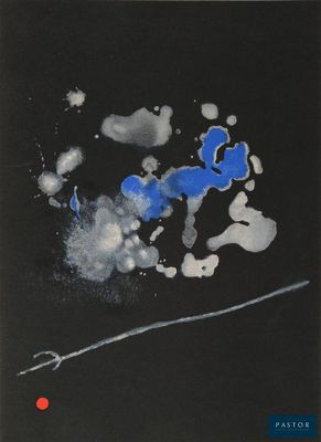 une image représentant un tableau noir et bleu sur fond noir