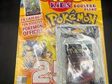 a bag of pokemon trading cards on a table