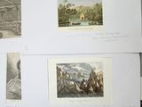 many different pictures of people on a table together