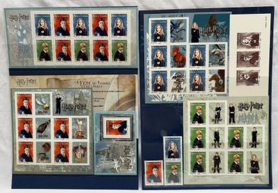 une photo d'une série de timbres sur lesquels figurent des portraits de personnes