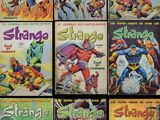 les couvertures d'une série de bandes dessinées sont alignées
