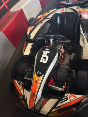 une image représentant un kart de course sur un circuit