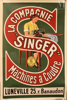 La Compangie Singer Imprimée par S.I.A.T. Vers 1950.