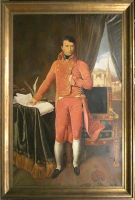 Tableau HST -Bonaparte en 1er consul- daté 1941 signé *GOMMA…