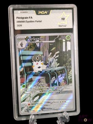 gros plan d'une carte pokemon dans un étui en plastique