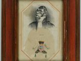une vieille photo d'un homme en costume-cravate tenant une batte de baseball