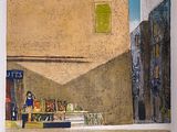 une image d'une peinture d'une scène de rue