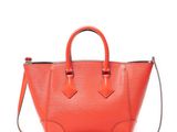 sac cabas Louis Vuitton en cuir Epi orange