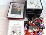 a lot of cards and pictures on the table