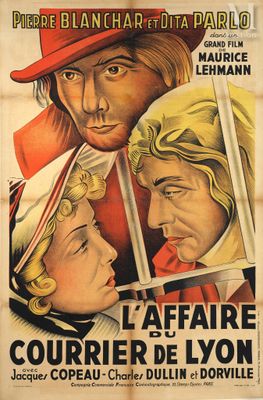 a poster for the movie le affair courtier de lyon
