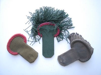 three different items that are laying out on a white surface