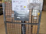 a cart that has a lot of boxes on top of it