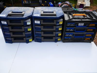 a lot of boxes that are sitting on a table