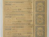 an old french passport with a lot of stamps on it