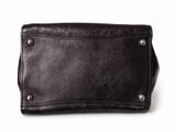 leather wallet on a white background with clippings for text