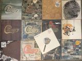 many different types of advertising on the wall