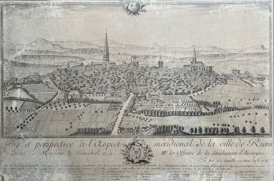map of a city with a castle and a town in the middle of it