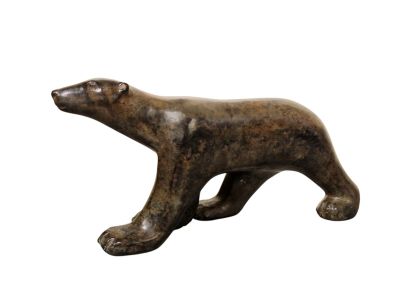 Pierre CHENET (XXe), "Ours polaire", bronze à patine brune, … - Photo 1
