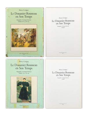 four books on the cover of a book with a picture of a woman in a green dress