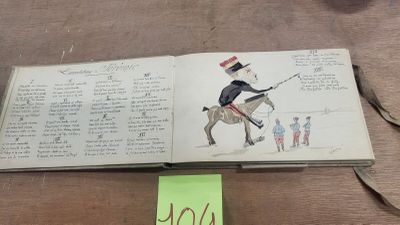 1 carnet de dessins et croquis de caricatures