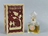 l'image d'un flacon de parfum à côté d'une boîte de parfum