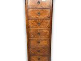 a wooden chest of drawers with drawers on each side