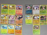 de nombreuses cartes Pokémon disposées sur le mur